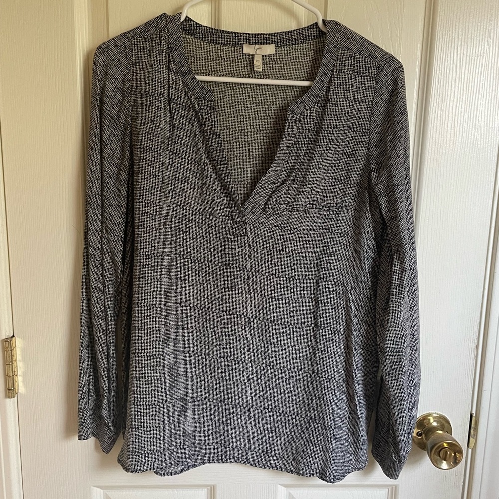 Joie silk long sleeved shirt
